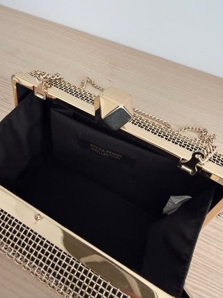 Bolso fiesta dorado Sfera Clutch
