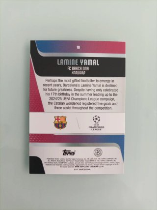 Lamine Yamal 10 UCL Topps Team of Season