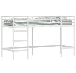 Oferta: Cama alta de forja blanca