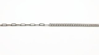 Pulsera Riviere Plata Rodiada Circonitas