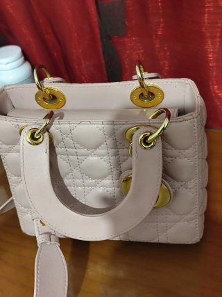 Bolso lady Dior rosa