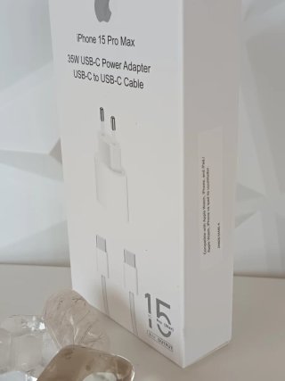 Cargador y cable para iPhone 15 16 17 Pro Max 35W