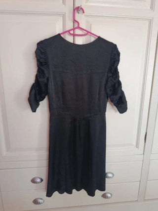 Vestido Mango Negro Media Manga
