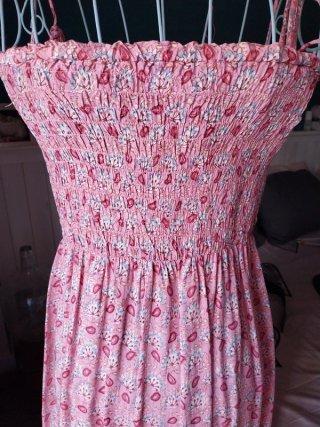 Vestido largo vintage flores tirantes