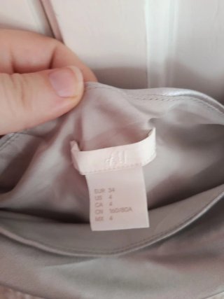Vestido H&M plateado verano