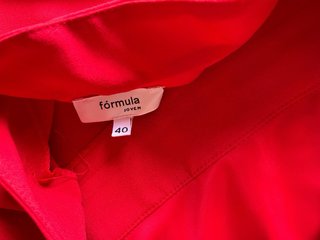 Mono rojo Fórmula Joven Talla 40
