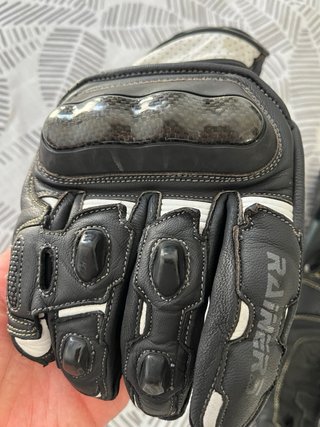 Guantes Moto Rainers VRC3 Negro/Blanco