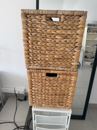 Cestas de mimbre Ikea (2 unidades)