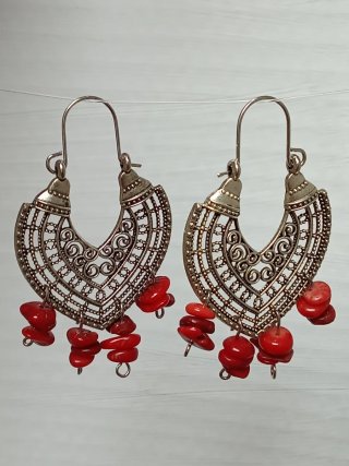 Pendientes Filigrana y Coral