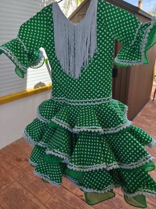 Traje de flamenca para niña 5/6 años