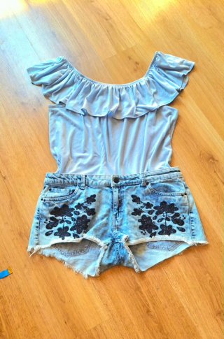 Lote 2 camisetas y short Talla L (40)