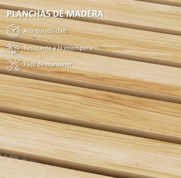 Camino de Jardín Madera 120x38 cm