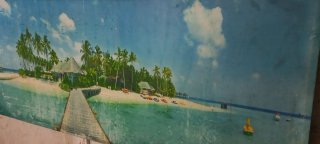 Cuadro Decorativo Playa Tropical