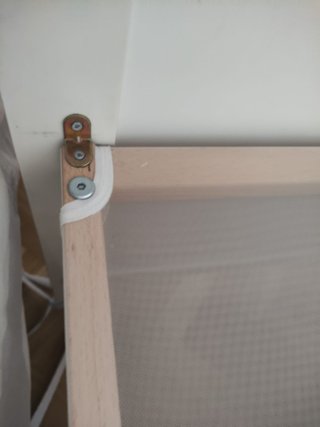 Cuna Ikea Blanca + colchon + protector + sábanas