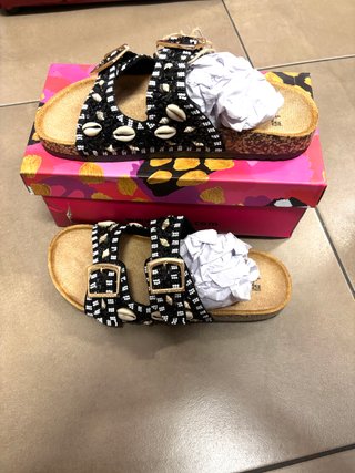 Sandali donna boho con perline
