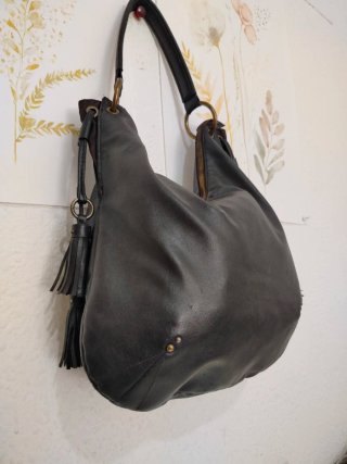 Bolso Negro hobo y2k