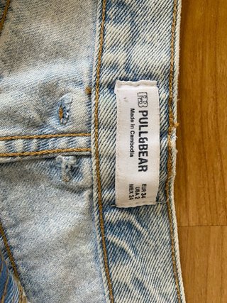 Tejanos cortos Pull and bear talla 34