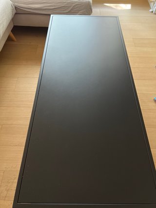 Mesa de centro metálica negra