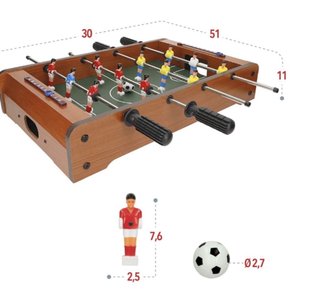 Futbolín de mesa madera. A estrenar