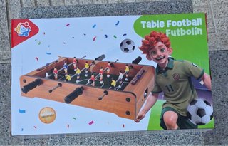 Futbolín de mesa madera. A estrenar