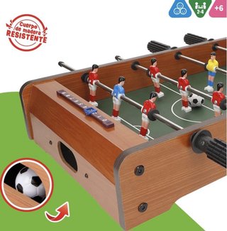 Futbolín de mesa madera. A estrenar