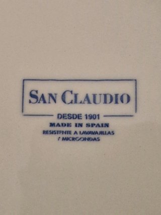 Sopera de loza San Claudio