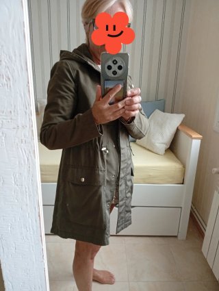Parka mujer verde militar