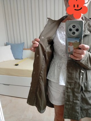 Parka mujer verde militar