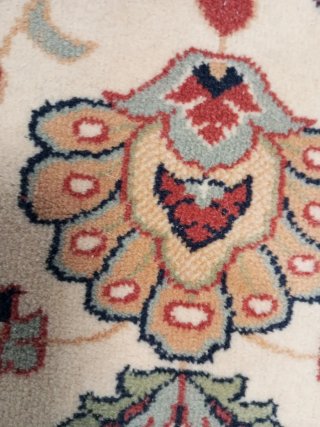 Alfombra Lana Beige/Roja (235*130).