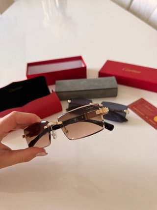 Gafas Cartier Marrón/Morado
