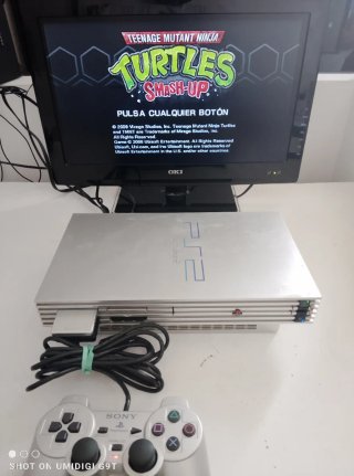 Consola PS2 Plata + 5 Juegos + Mando