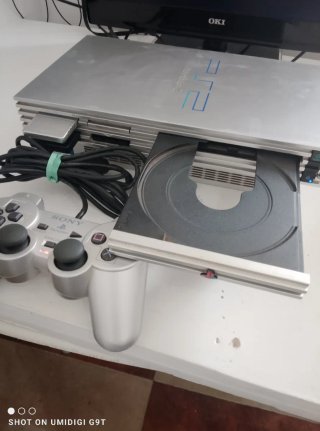 Consola PS2 Plata + 5 Juegos + Mando