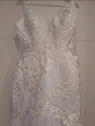 Elegante vestido de novia sirena