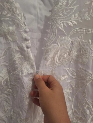 Elegante vestido de novia sirena