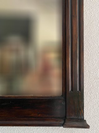 Espejo antiguo madera tallada