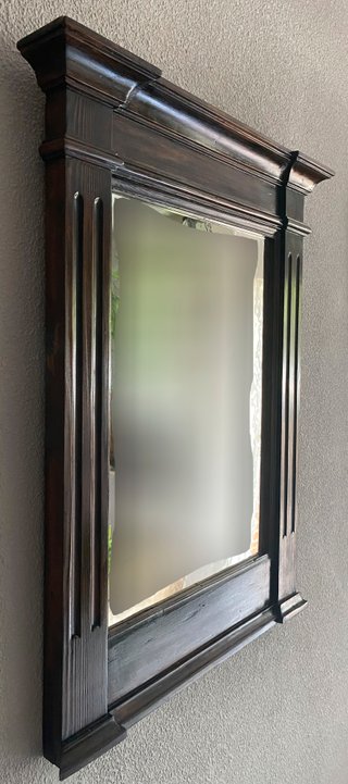Espejo antiguo madera tallada