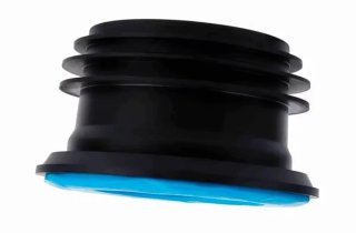Goma Sifón Antiolores Negra y Azul