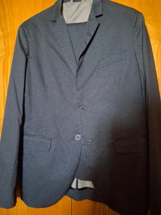 Completo giacca e pantaloni nuovo da uomo fantasia
