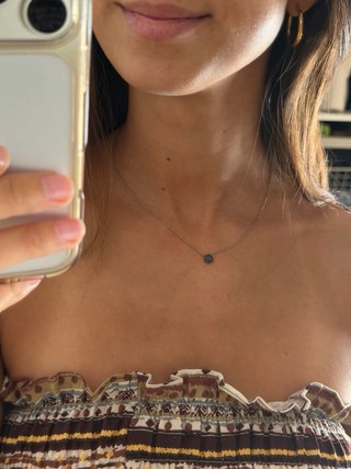 Colgante Aristocrazy Punto Negro Plata