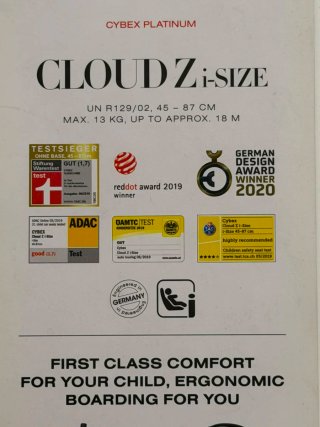 Silla de coche Cybex cloud Z Platinum + Base Z