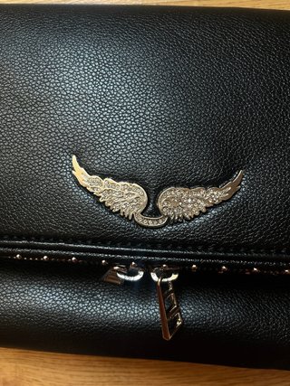 Bolso Zadig & Voltaire de cuero negro y plateado