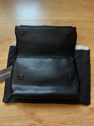 Bolso Zadig & Voltaire de cuero negro y plateado