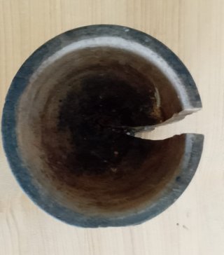 Mortaio Antico in Legno Tornito