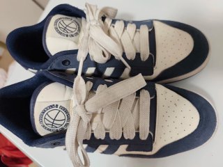 Zapatillas Adidas casuales azul y blanco
