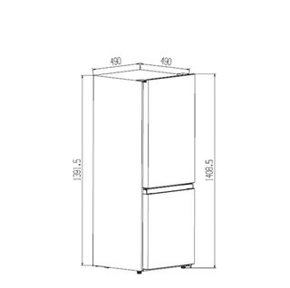 Frigorífico Combi KUBO KBC9136 WH Blanco