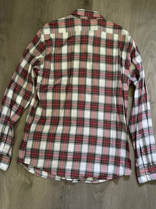 2 Camisetas DC/Vans Talla M Cuadros Manga Larga