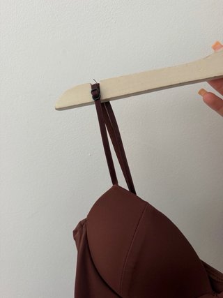 Top Corsé Marrón Talla S