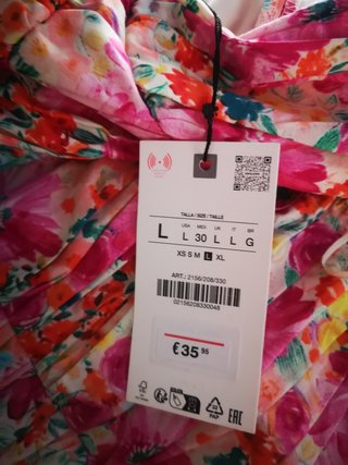 Zara L nuevo con etiqueta antes 35,95€