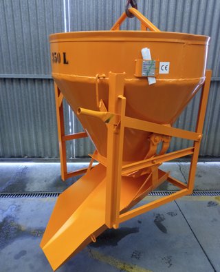 Cubo de hormigonado grúa 350 a 1000L NUEVO