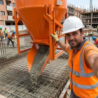 Cubo de hormigonado grúa 350 a 1000L NUEVO